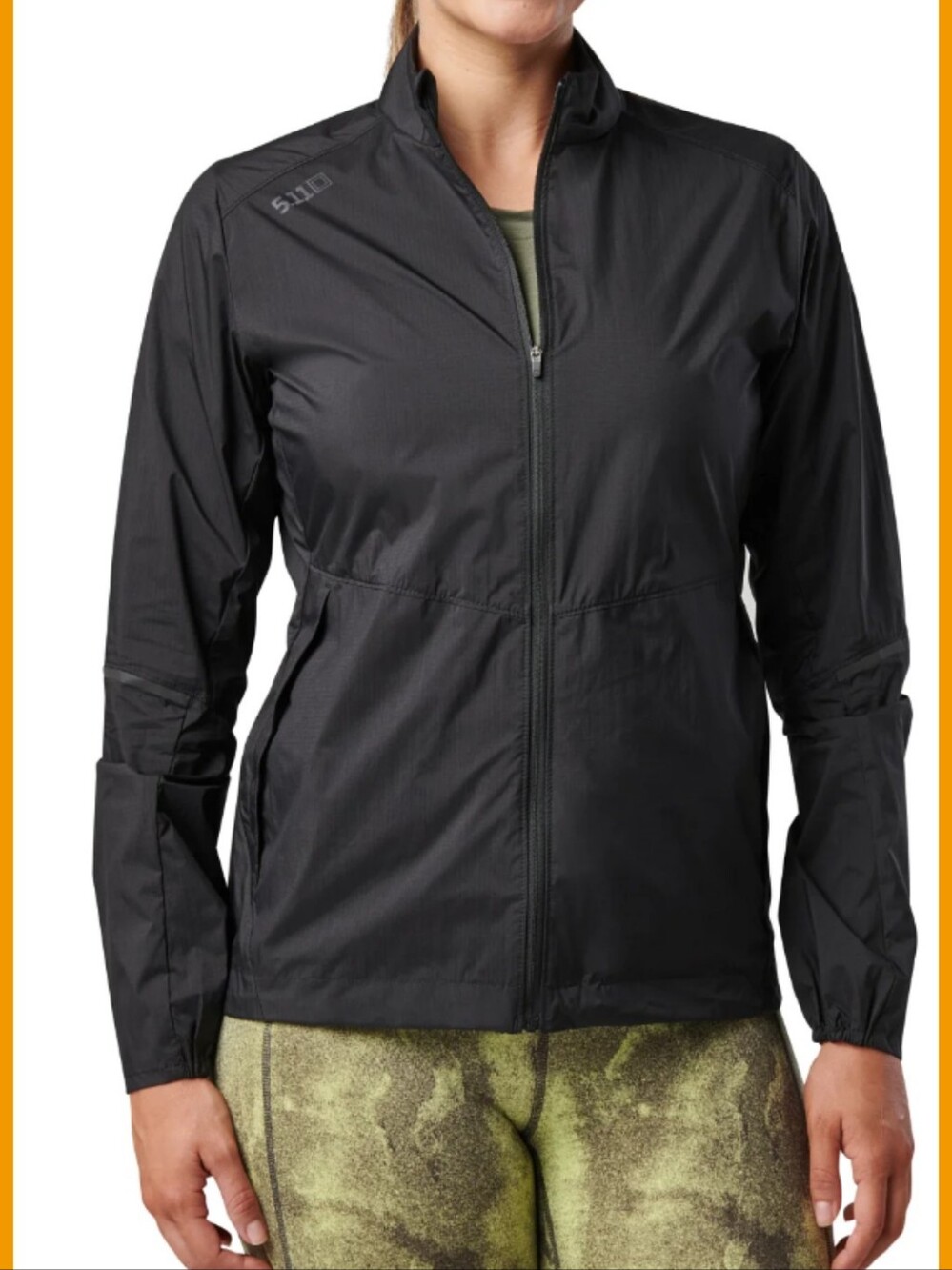511 tactical Lightweight Unlined Nylon Windbreaker Physical Training Ready,Med.